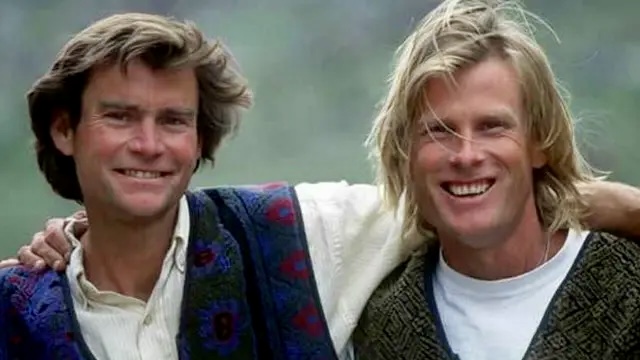 Alex Lowe (left) and Conrad Anker.