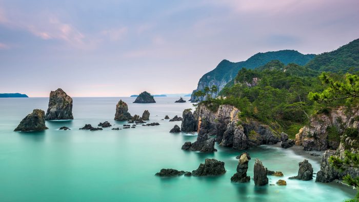 a rocky but beautiful Japanese island