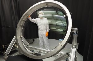 Lens of the LSST camera. Photo: Obs/NSF/AURA