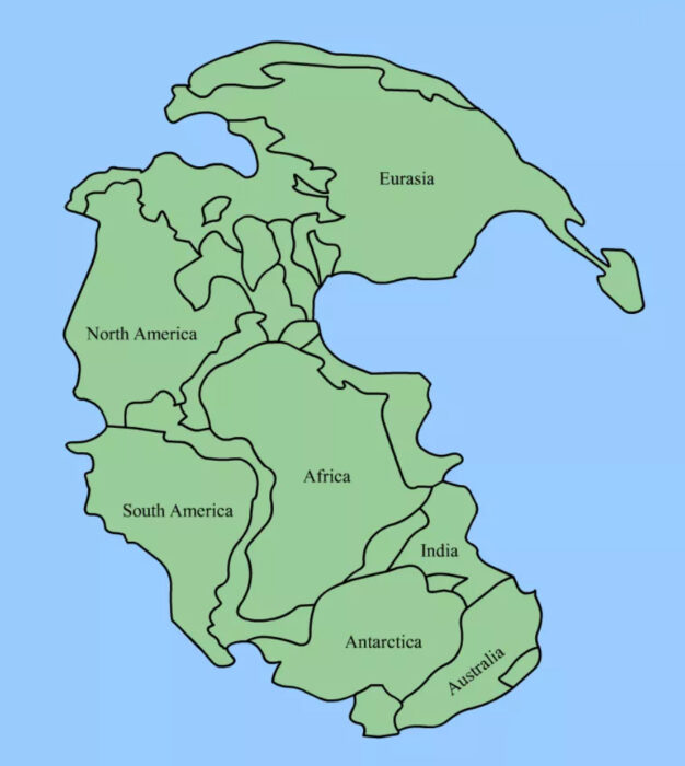 map of Pangea