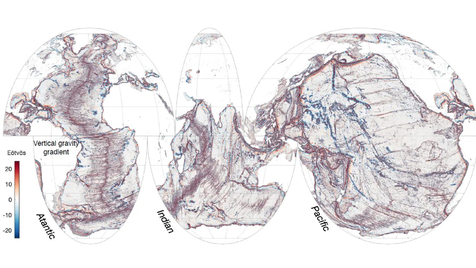 a map of the ocean floor