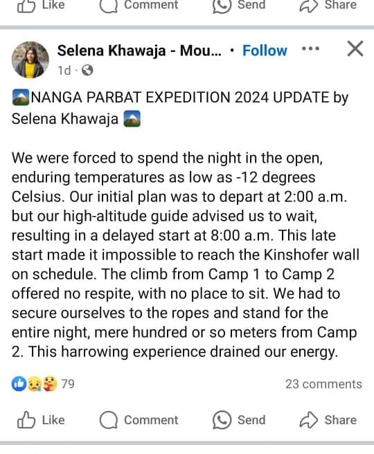 Facebook post in English.